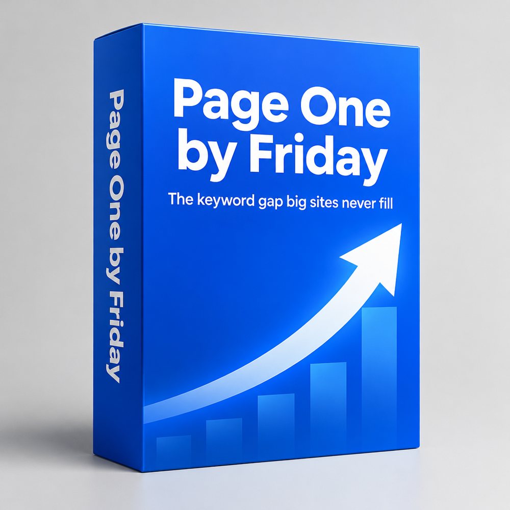 3D software box: Page One by Friday