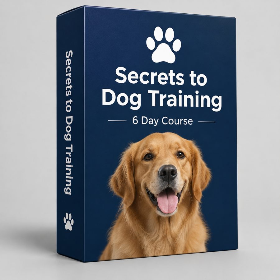 3D box for a free six-day dog training course