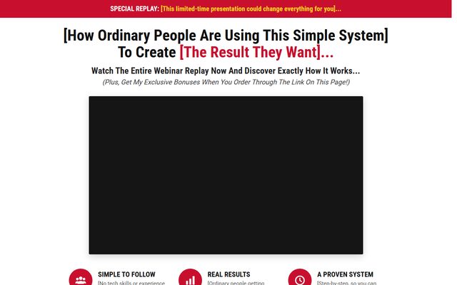 Webinar replay template